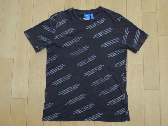 ☆アディダス(adidas)☆半袖Tシャツ☆黒色☆Sサイズ☆_画像1