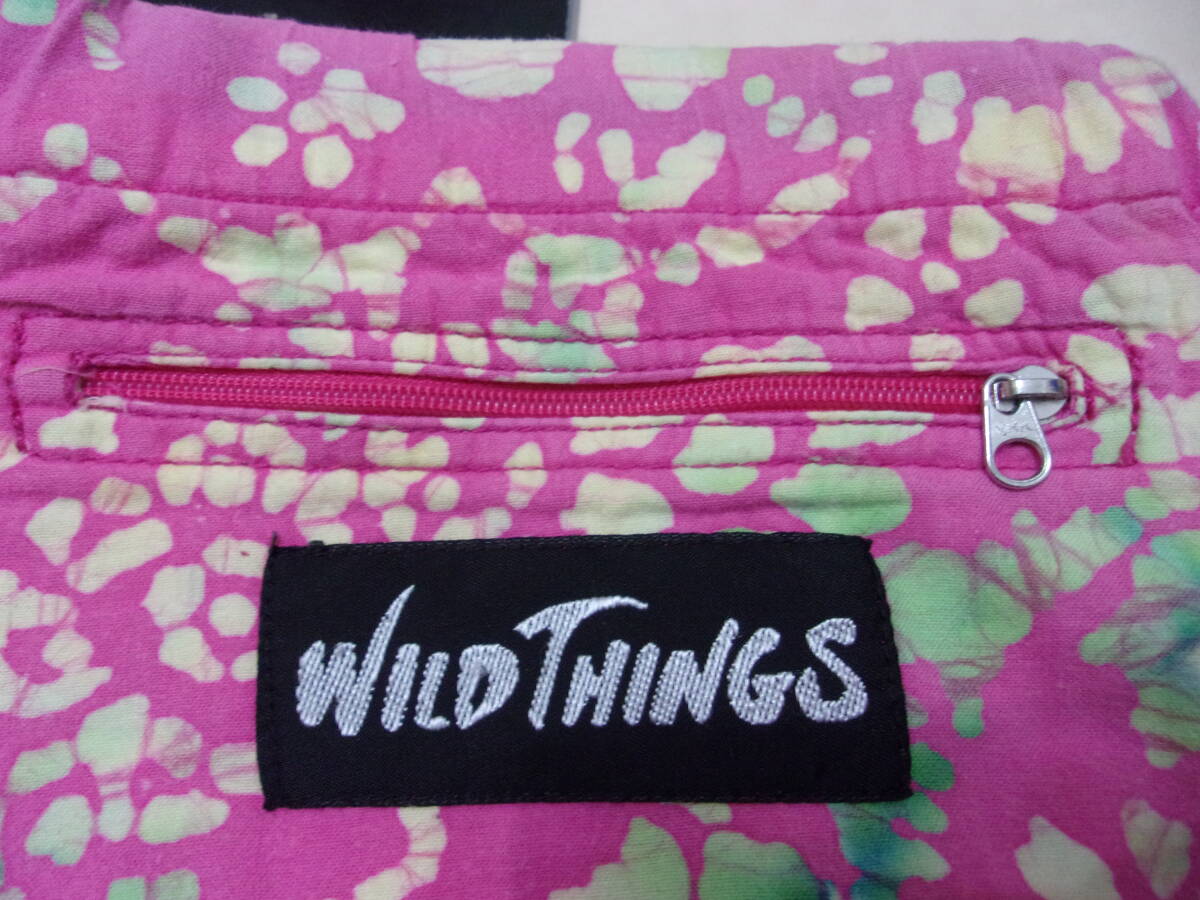WILD THINGS flower total pattern short pants S Wild Things flower botanikaru thin climbing pants short bread bottoms Outdoor outdoor 