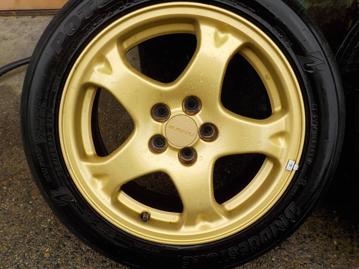 GC8 GF8 インプレッサ スポ－ツワゴン WRX STI 純正ホイル 205-50-16 7JJ OFF53 PCD100 5H A721の画像4