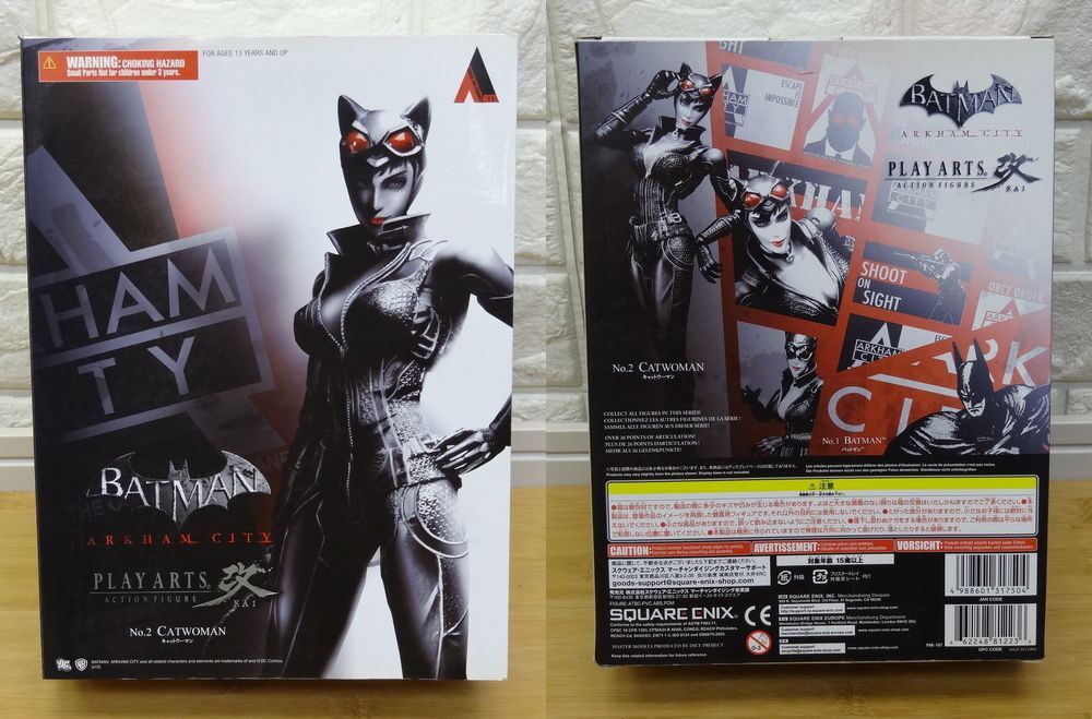 未開封品 スクウェア・エニックス PLAY ARTS 改 BATMAN ARKHAM CITY No.2 キャットウーマン アクションフィギュアの画像2