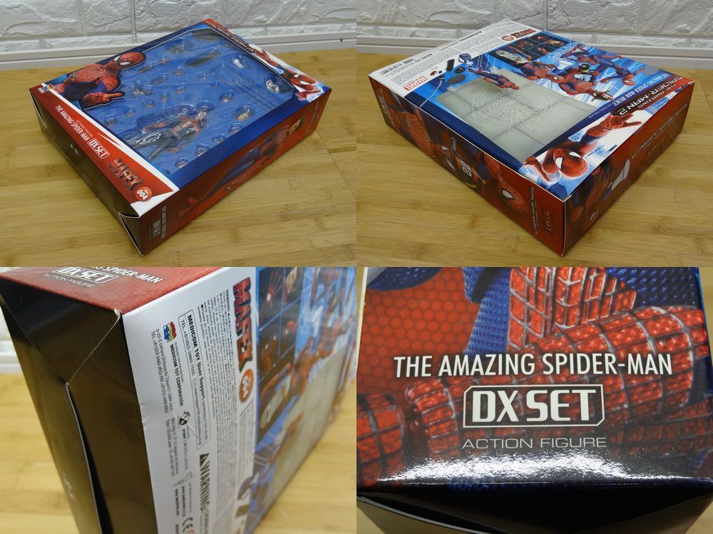 MEDICOM TOY action фигурка THE AMAZING SPIDER-MAN DX SET MAFEX 004meti com игрушка Человек-паук 