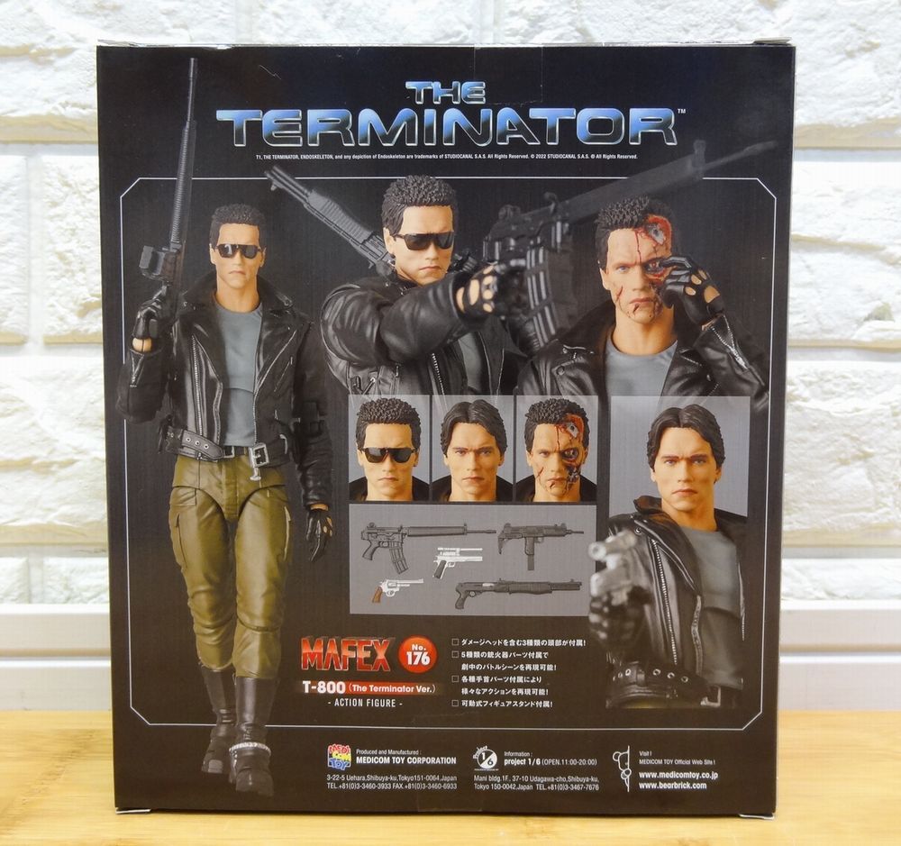 未使用品 MEDICOM TOY/メディコムトイ MAFEX THE TERMINATOR T-800(The Terminator Ver.) フィギュアの画像2