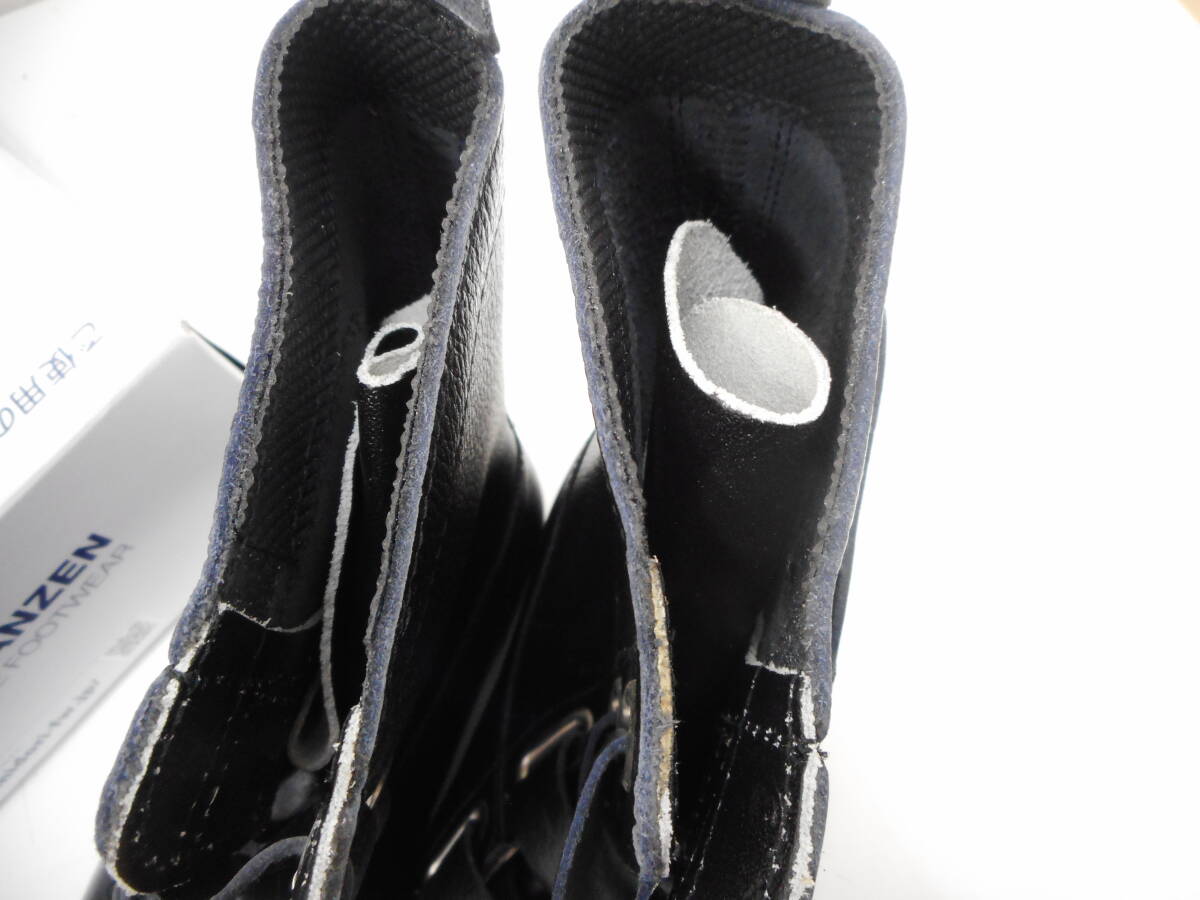 未使用 ミドリ安全 24.5 EEE ブラック V275N 革製合成ゴム底安全靴 の画像9
