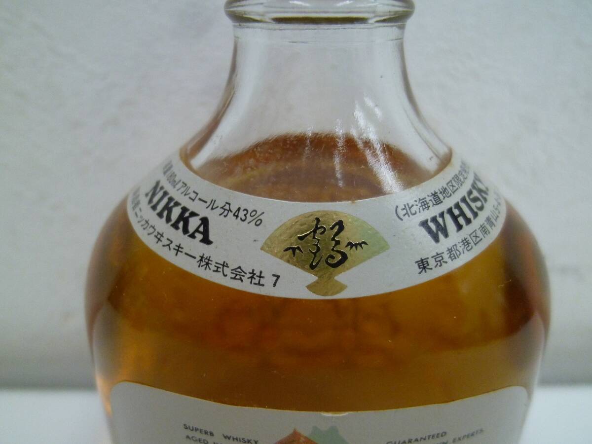 NIKKA WHISKY G&G ニッカ ウイスキー 鶴 北海道地区限定 180ml 古酒 未開栓の画像3