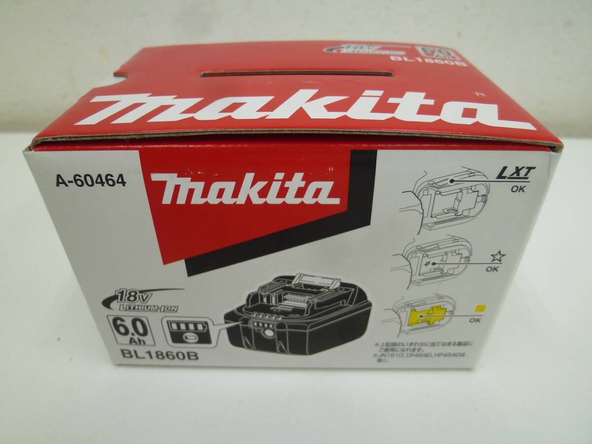 未使用 makita マキタ BL1860B リチウムイオンバッテリー 18V 6.0Ah ②の画像1
