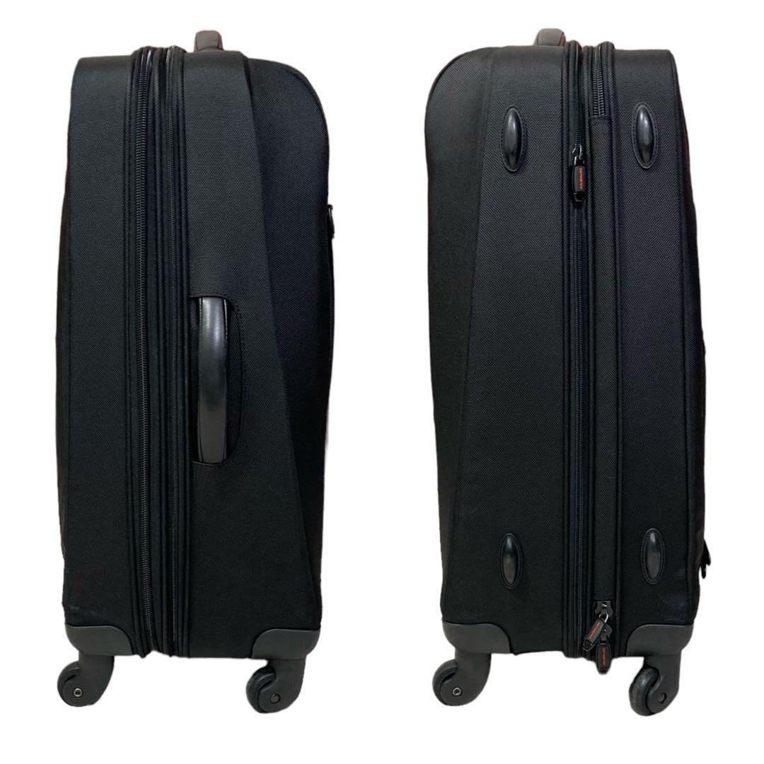 サムソナイト Samsonite スーツケース キャリーケース 4輪 ビジネス トラベル 黒 ブラックの画像3