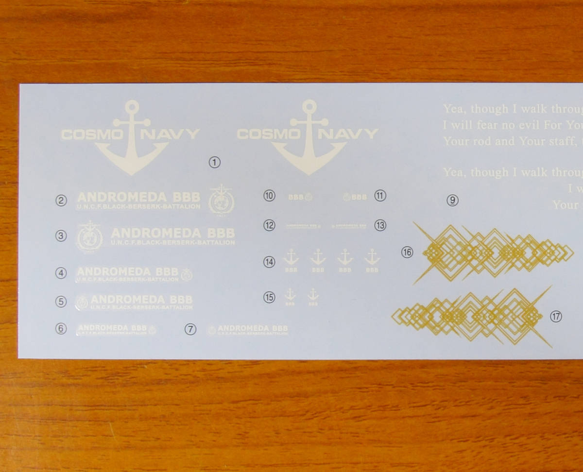 1/1000 and romeda black for water transcription type decal free shipping ( Uchu Senkan Yamato and romeda class DX