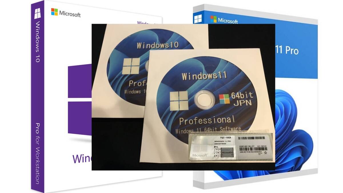 未使用 Windows11 Pro キーシール1枚とWindows11-64bit/Windows10-64bitインストールDVD 複数可_画像3