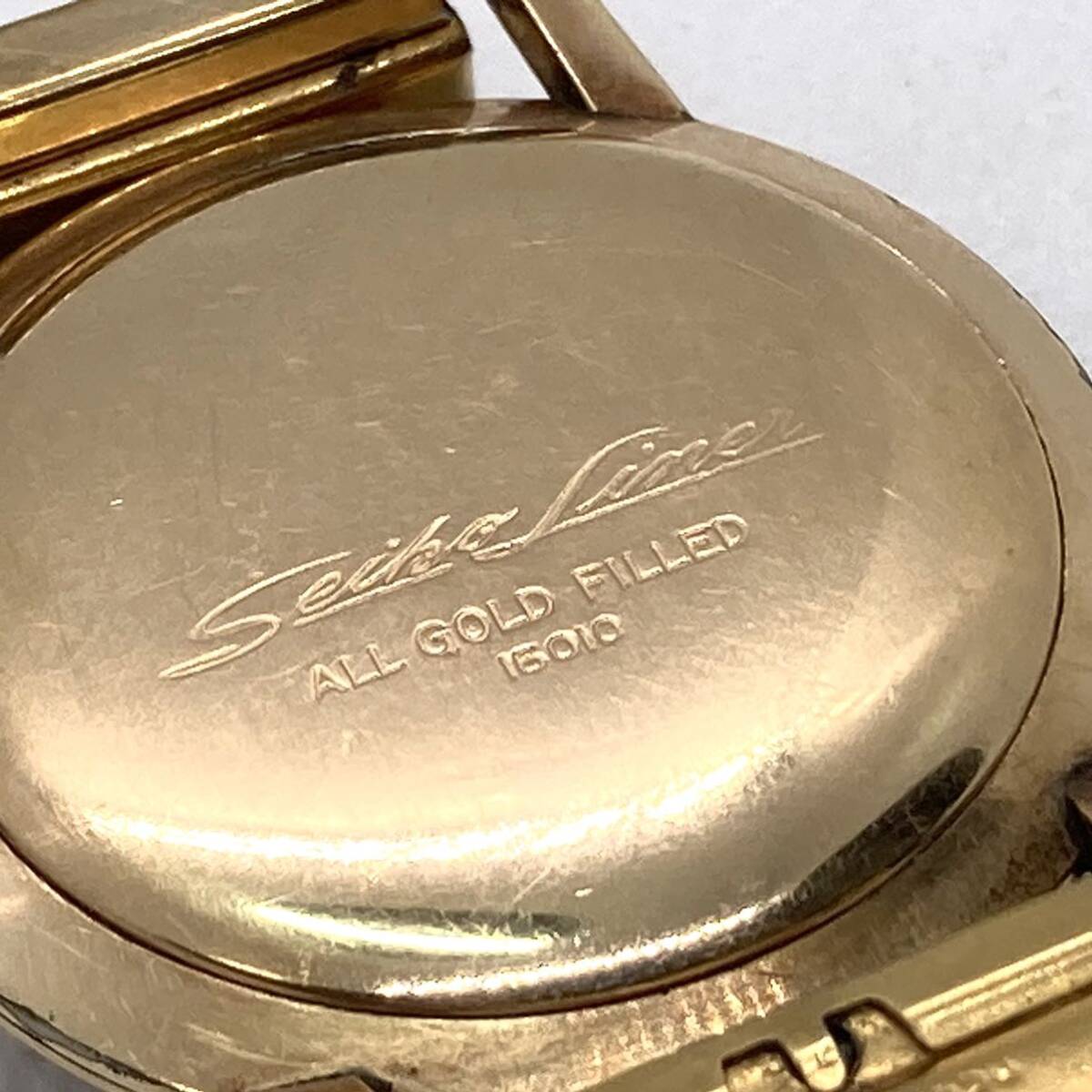 SEIKO　LINER　15010　Cal.3140　23石　手巻　ALL GOLD FILLED　3針　渦巻　希少　メンズ　ヴィンテージ　時計　セイコー　ライナー　_画像9