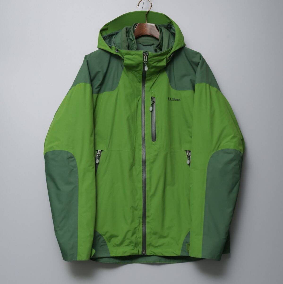 TH0766//*L.L.ビーン/L.L.Bean*メンズM REG/着脱中綿ライナージャケット付き/3wayマウンテンパーカー/ジップアップブルゾン_画像2