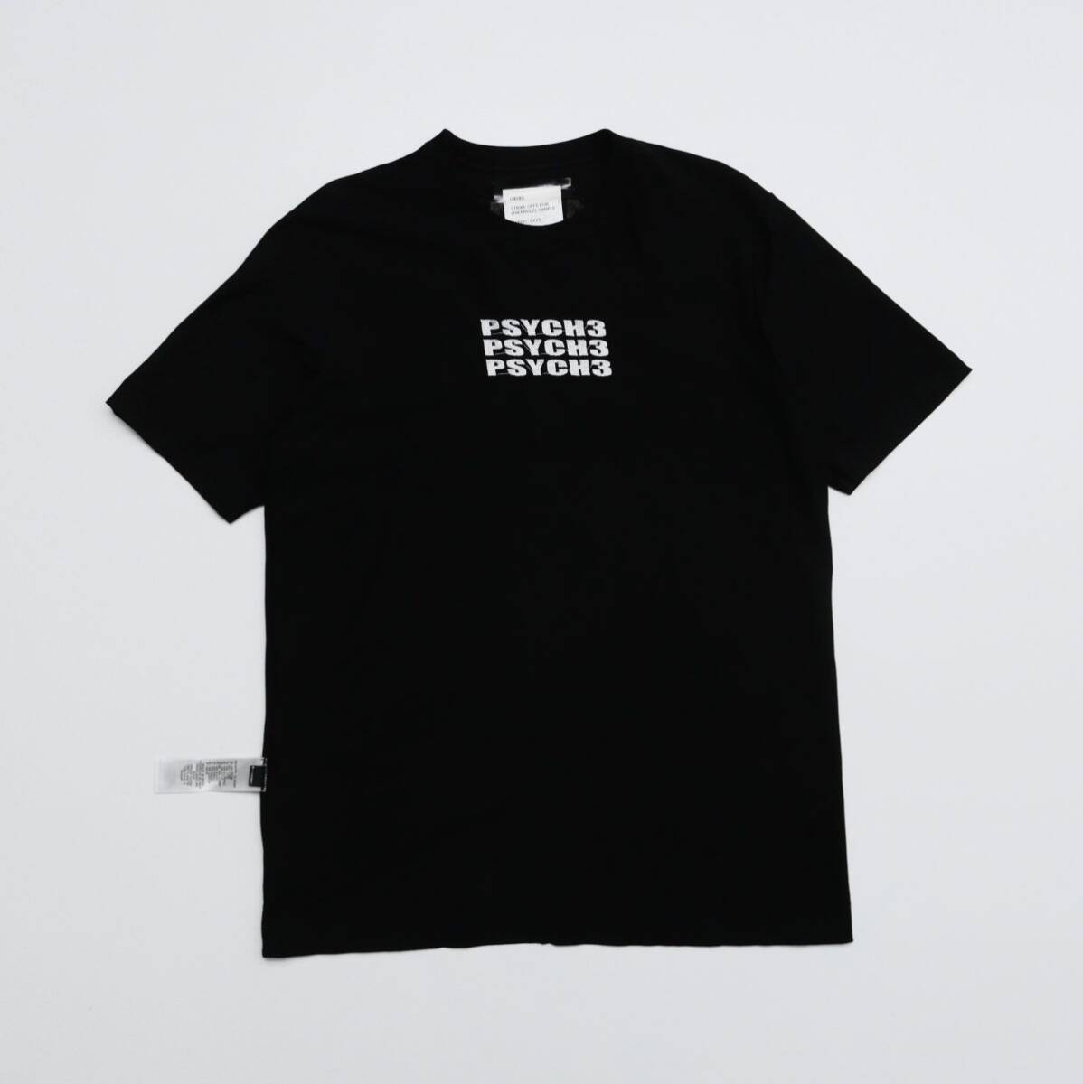 GO5737 ディーゼル DIESEL/Tシャツ/メンズM/ブラック/コットン/カットソー/クルーネック/半袖/リバーシブル_画像4