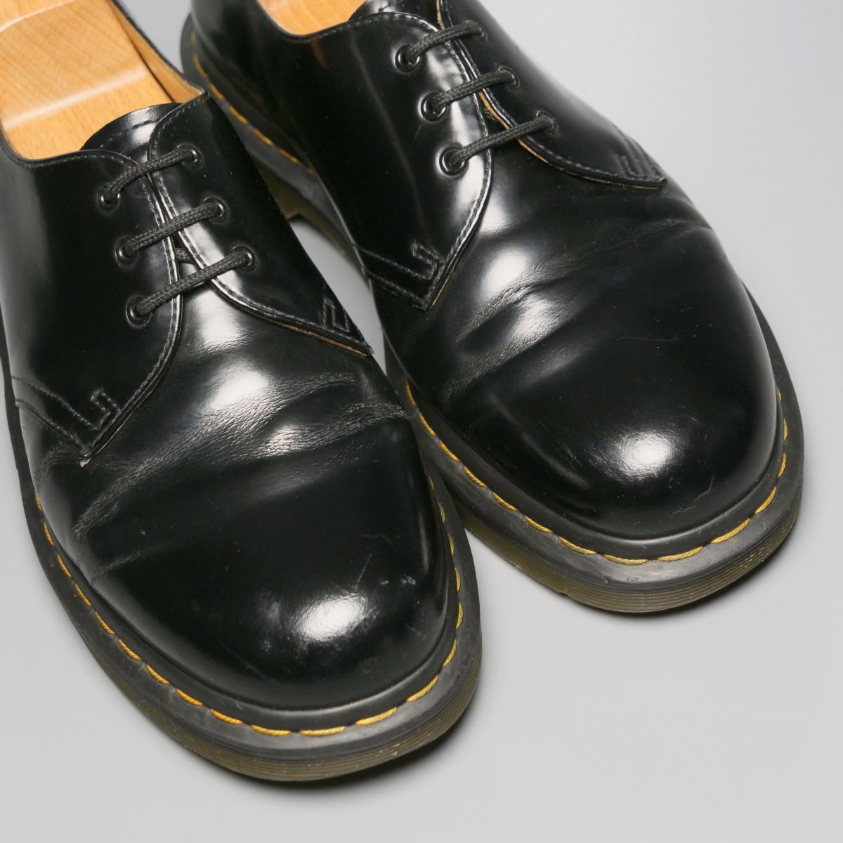 GP4122//*ドクターマーチン/Dr.Martens*1461 59/UK8/プレーントゥ/3ホールシューズ/レザーシューズ/革靴/黒/ブラックの画像4