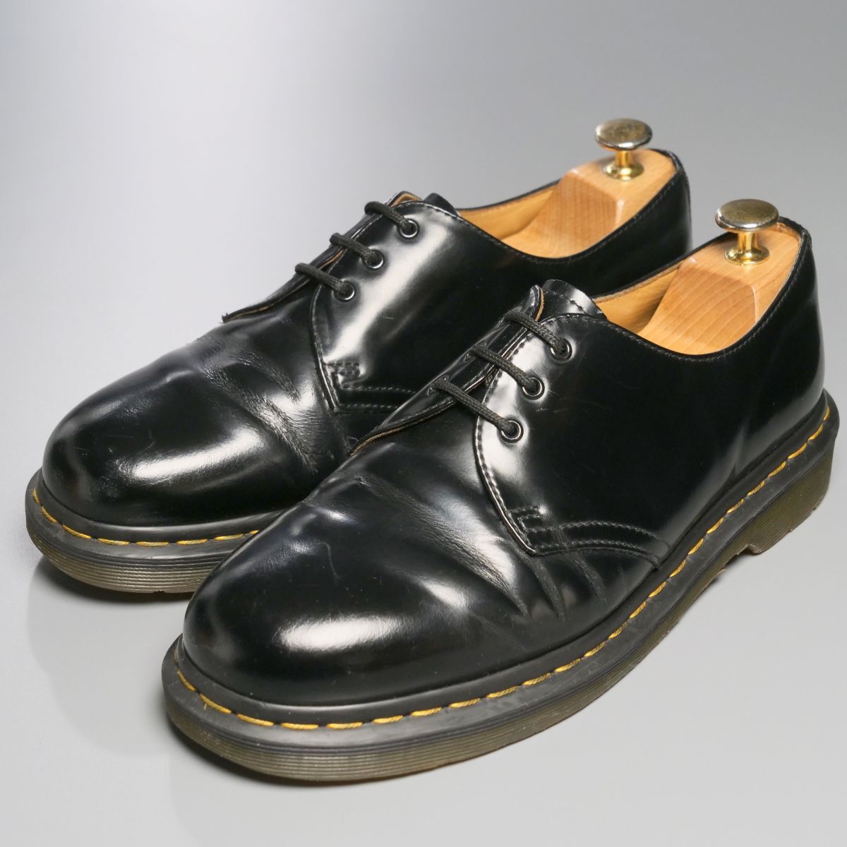 GP4122//*ドクターマーチン/Dr.Martens*1461 59/UK8/プレーントゥ/3ホールシューズ/レザーシューズ/革靴/黒/ブラックの画像2