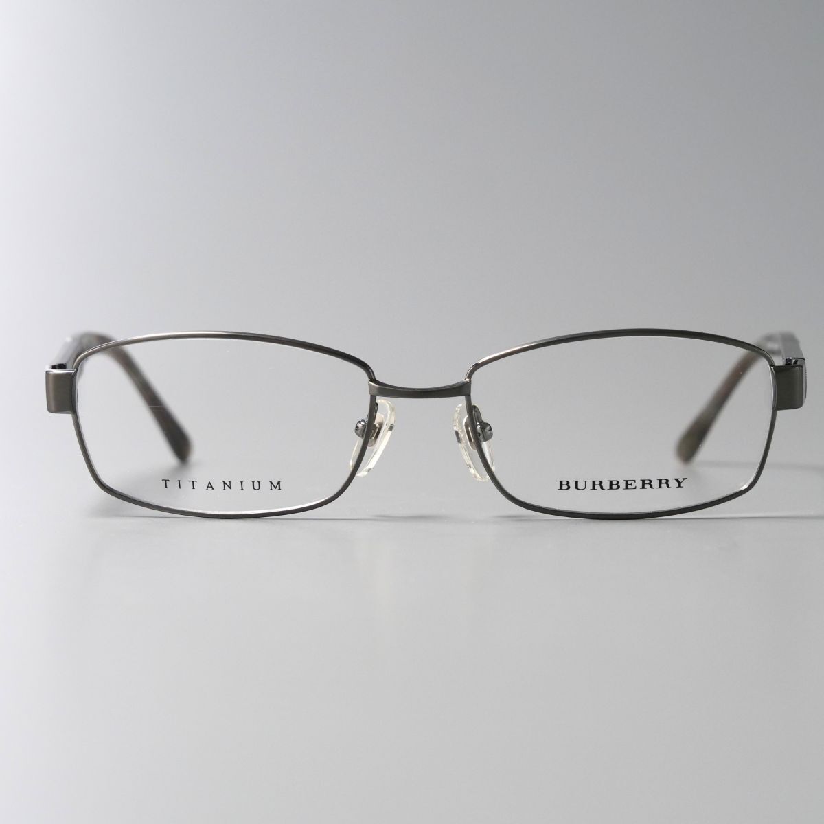 MF7207：未使用*BURBERRY/バーバリー*チタンフレーム*スクエア/バレル*コンビテンプル*眼鏡/メガネ*B1275TDの画像3