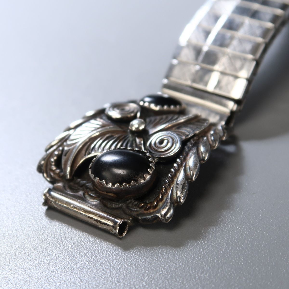 TH3056◎ウォッチベルト 腕時計ベルト 蛇腹ベルト ブレスレット バングル ウォッチ 腕時計パーツ 装飾:STERLING スターリングシルバーの画像6