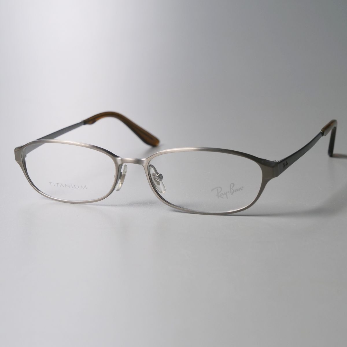 MF6980◎未使用 Ray-Ban レイバン チタンフレーム オーバルフレーム 眼鏡 メガネ RB8717D サイズ:56□16/145 シルバー系の画像2
