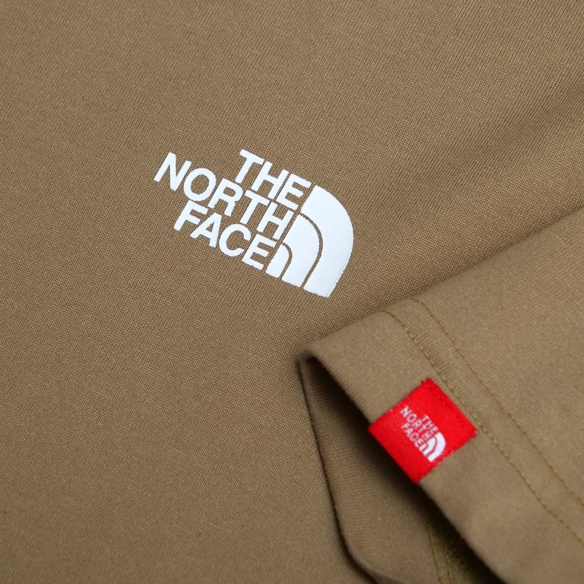 STG7767 ノースフェイス/THE NORTH FACE/2点セット/Tシャツ/半袖/メンズM/スクエアロゴ/ベージュ系/カーキ系/カットソー/NT32357_画像5