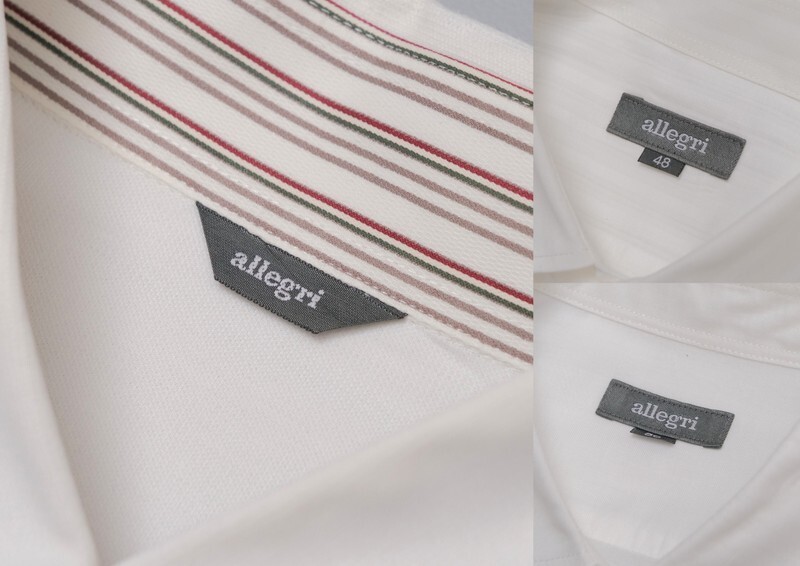 TH2228◇アレグリ/Allegri 3枚セット メンズ48/50 コットン ボタンダウンシャツ ワイドカラーシャツ オフホワイト系の画像9