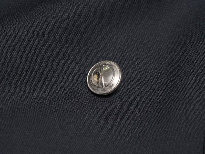GP7419◇スイス製 GUCCI/グッチ メンズ ウール ダブルブレスト メタルボタン テーラードジャケット 紺ブレ ブレザー ネイビー系の画像7