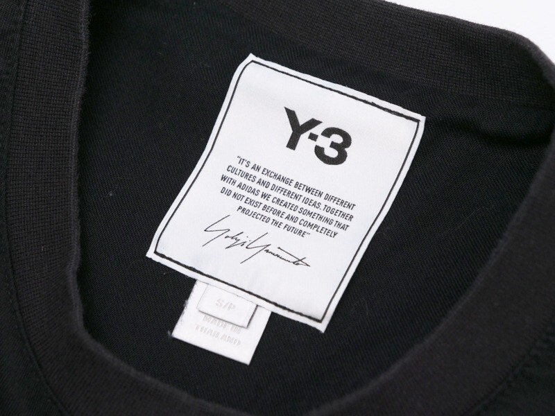 GP8334*wa стул Lee /Y-3 Adidas / Yohji Yamamoto M CLASSIC PAPER JERSEY SS TEE GV4185 короткий рукав большой размер футболка cut and sewn S/ чёрный 