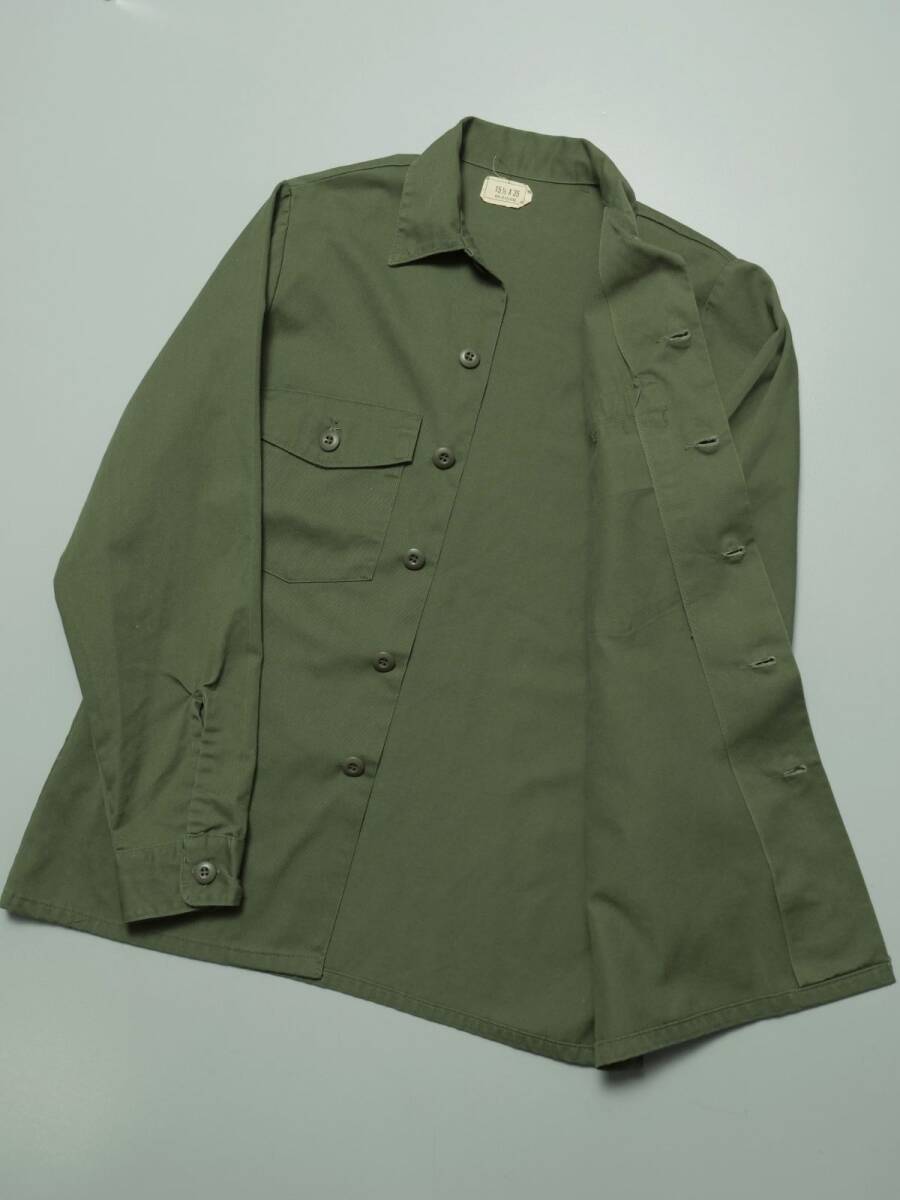 TH3929//* the US armed forces / utility shirt / military shirt / men's 15.5×35/8405-00-615-0166