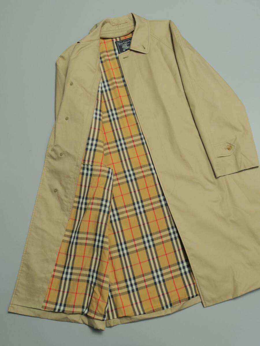 TH8476//90sヴィンテージ*バーバリー/Burberrys*メンズ94-175-6/ステンカラーコート/バルマカーンコート/スプリングコートの画像6