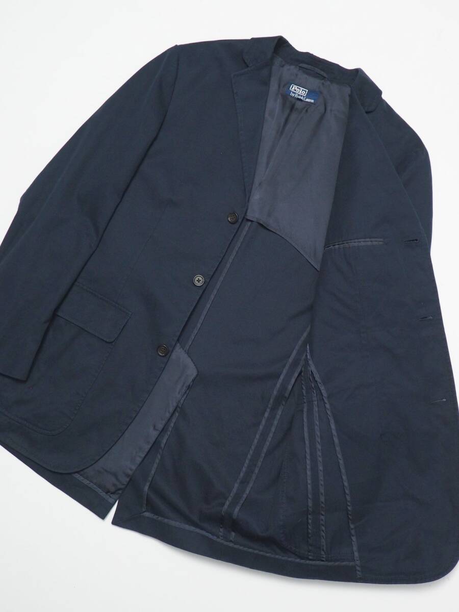 TG8225//* Polo Ralph Lauren /Polo Ralph Lauren* мужской LL/ хлопок жакет / tailored jacket / блейзер / темно-синий / темно-синий 