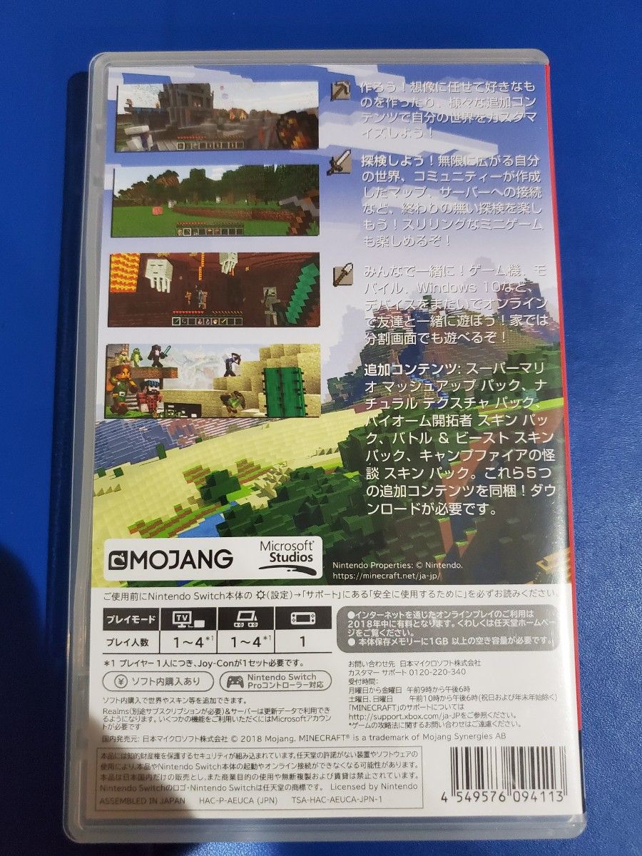 【Switch】 Minecraft　マイクラ　　