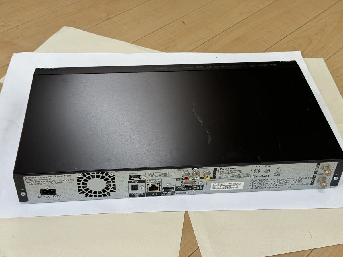 L069)TZ-BDT910P Panasonic CATV セットトップボックス 通電OKの画像4