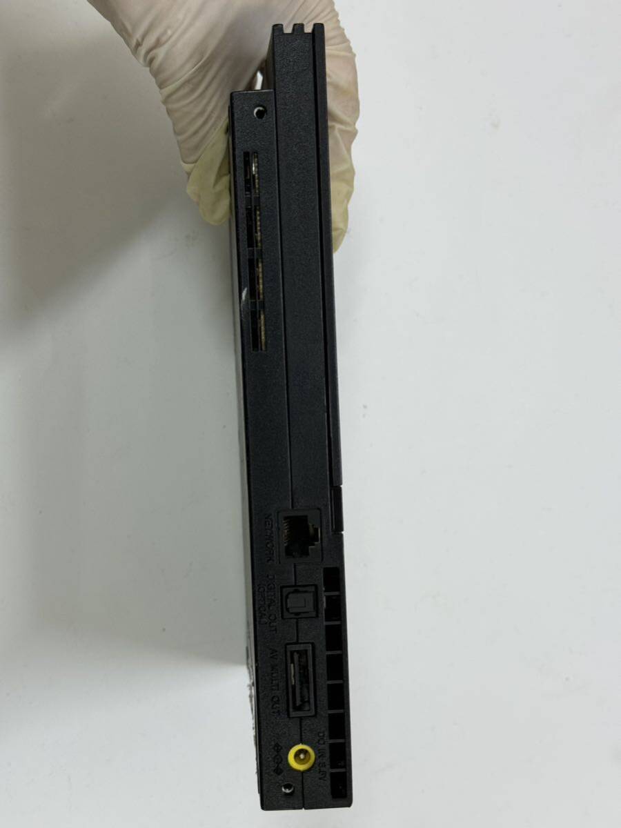 L059)PS2 本体 薄型 ブラック SONY Playstation2 SCPH-75000 未検品ジャンク プレステ_画像4