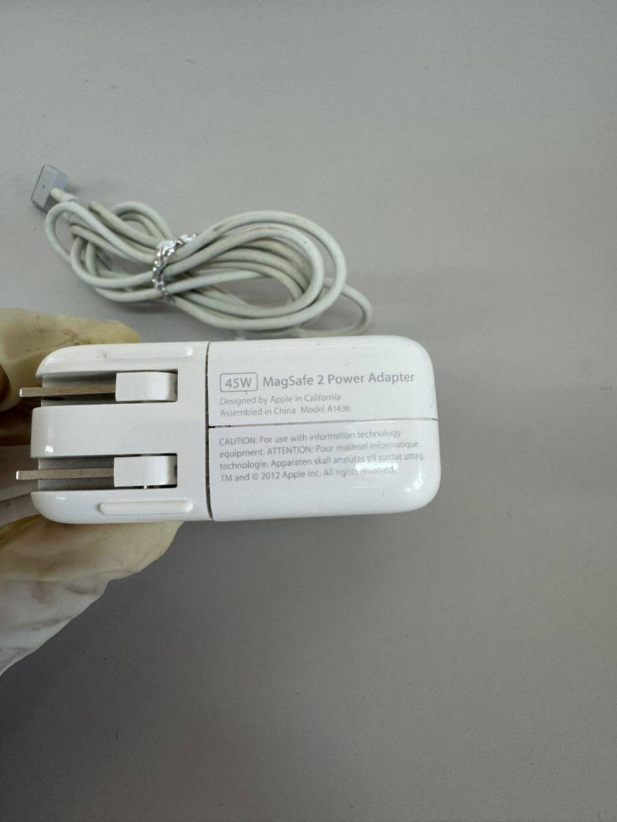 z016)Apple ACアダプタ 45W MagSafe2 Power Adaptor A1436_画像4