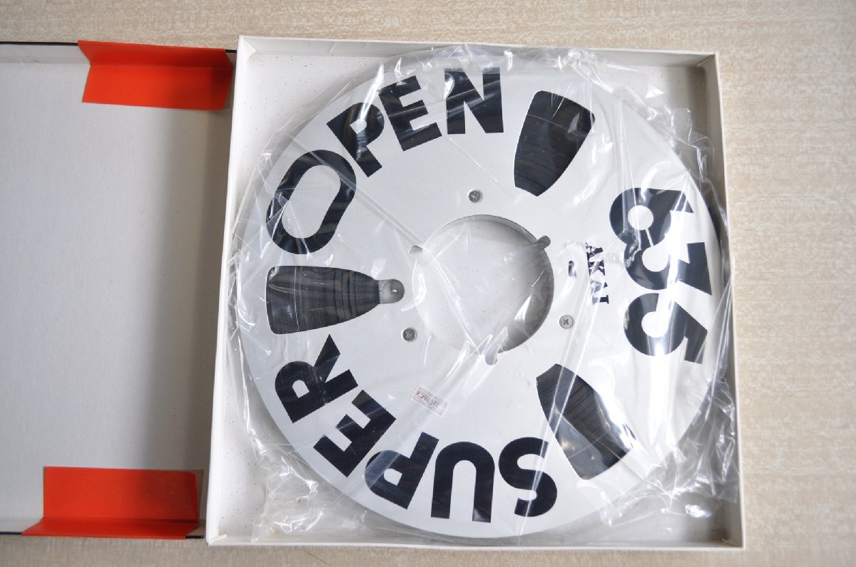 [W3947] レア非売品 10号デモンストレーションオープンリールテープ SUPER OPEN635 AKAI オーディオアクセサリー 中古 ジャンクの画像5
