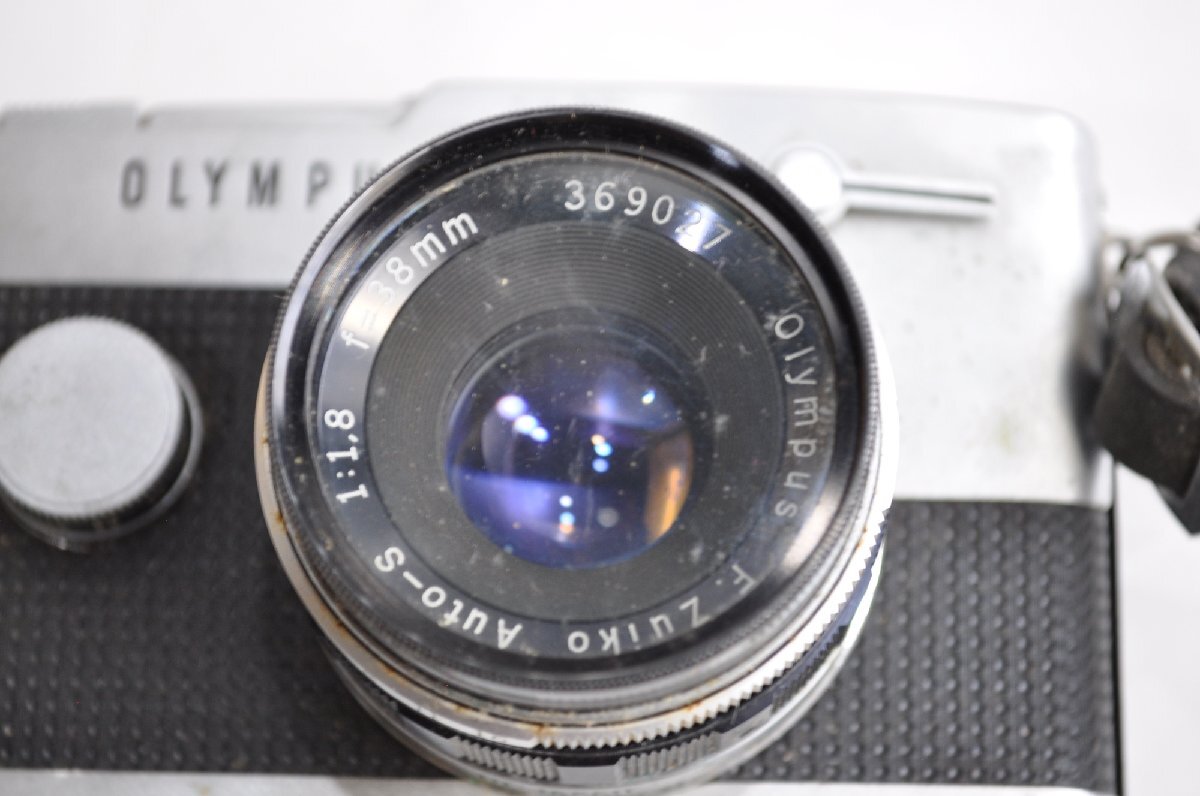 [W3952] OLYMPUS-PEN FT / レンズF.ZUIKO Auto-S 1:1.8 f=38mm オリンパスペンF革ケース付 一眼レフ フィルムカメラ 詳細不明 中古ジャンクの画像8