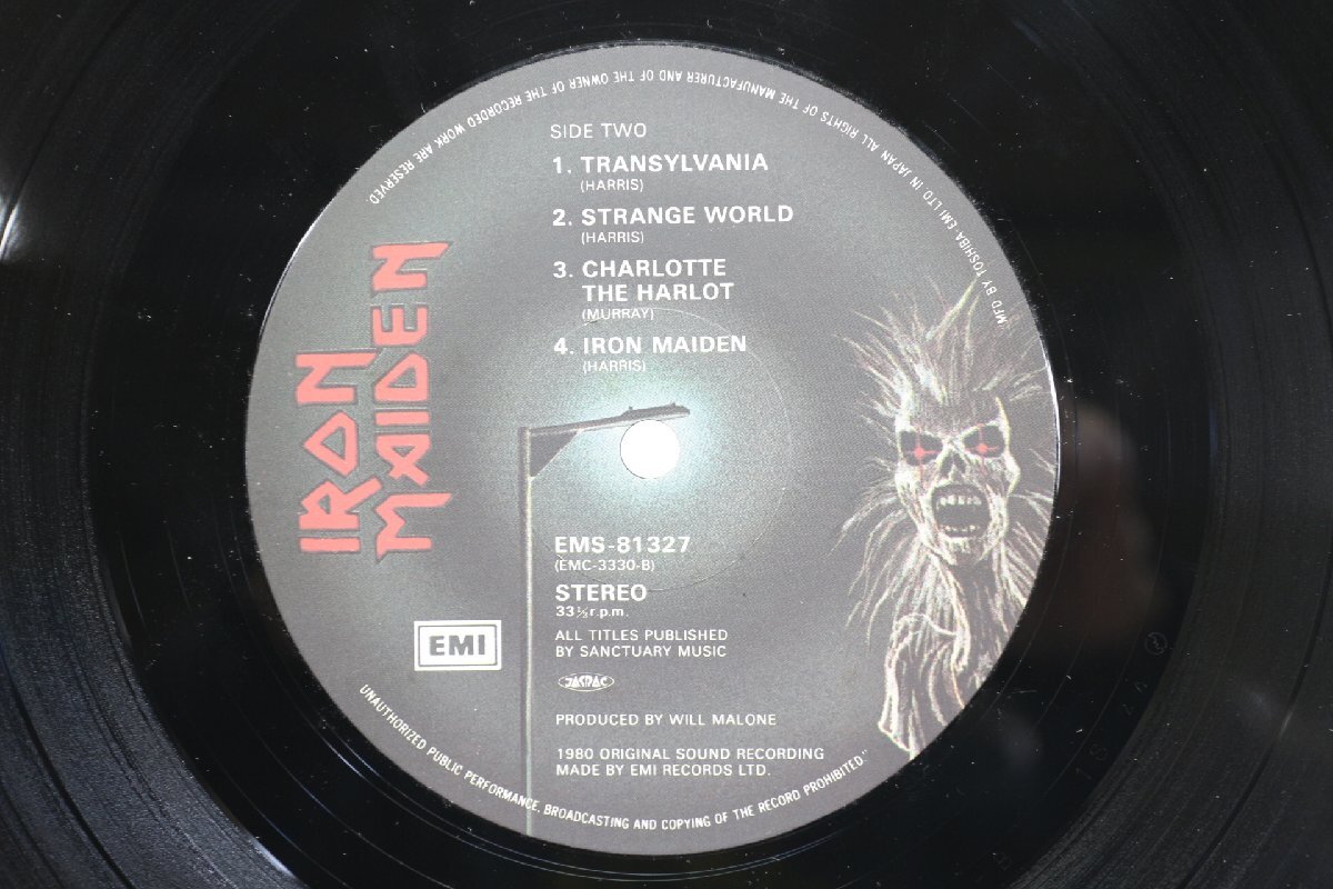 [TK3400LP] LP iron * Maiden / steel iron. place woman (iron maiden) domestic record . beautiful goods! liner no-tsu.. translation record surface sound quality with excellent 1st rare!
