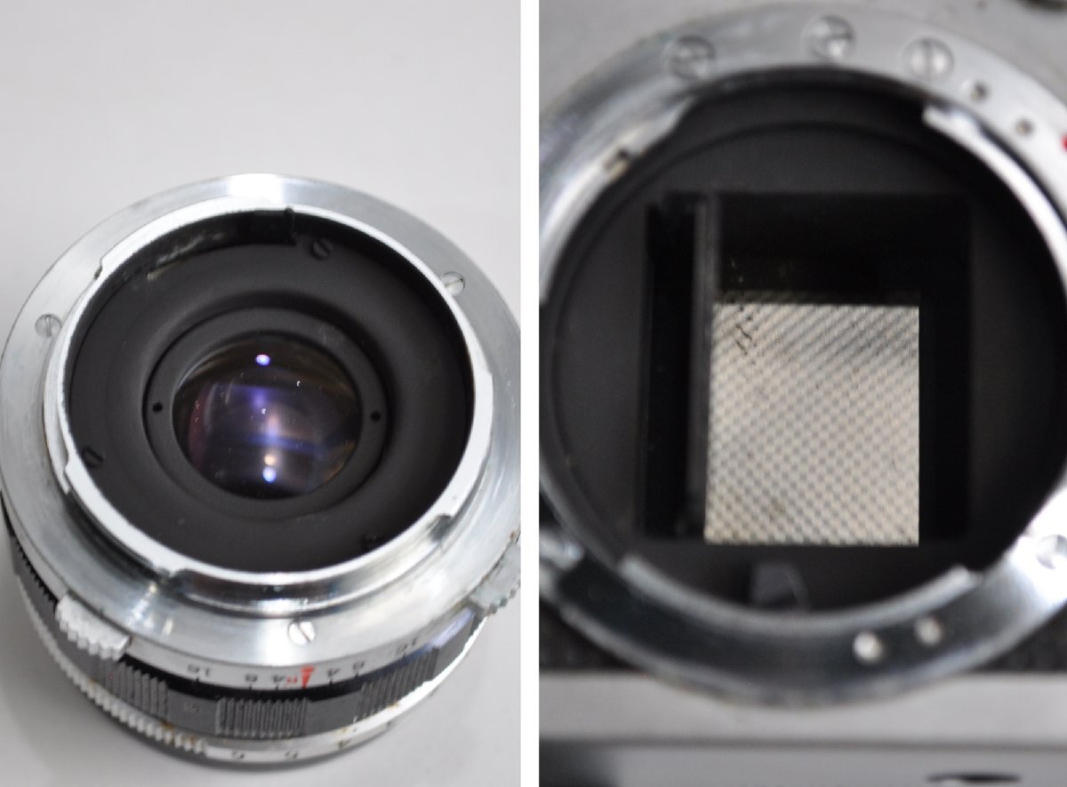 [W3952] OLYMPUS-PEN FT / レンズF.ZUIKO Auto-S 1:1.8 f=38mm オリンパスペンF革ケース付 一眼レフ フィルムカメラ 詳細不明 中古ジャンクの画像9