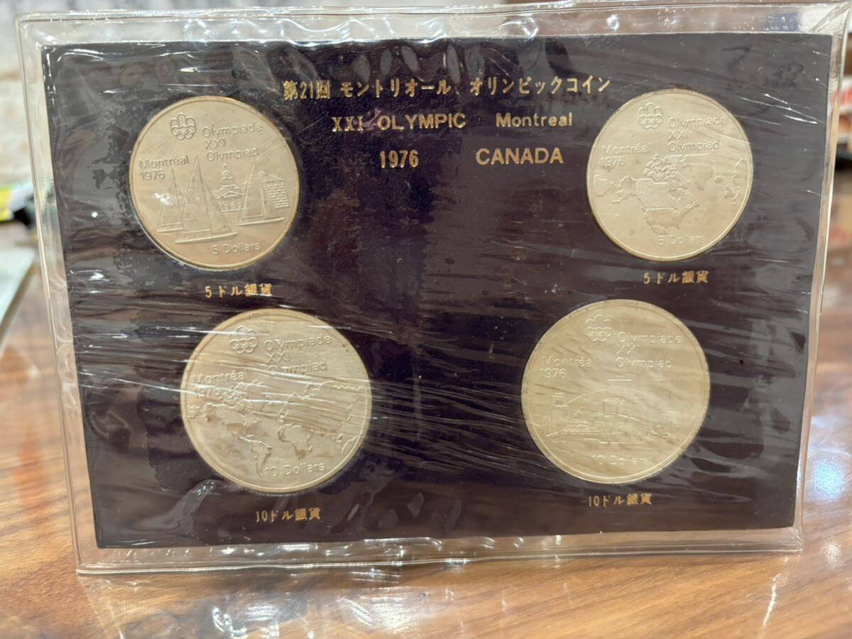 ●第21回 オリンピック モントリオール大会 記念銀貨 5ドル 10ドル 銀貨 硬貨 貨幣 1973年 現状品_画像1