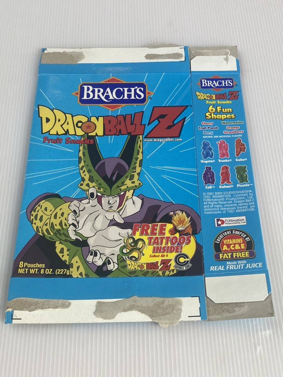 （A）レトロ 海外版 ドラゴンボールZ お菓子のパッケージ 箱 BRACHS フルーツスナックの画像2