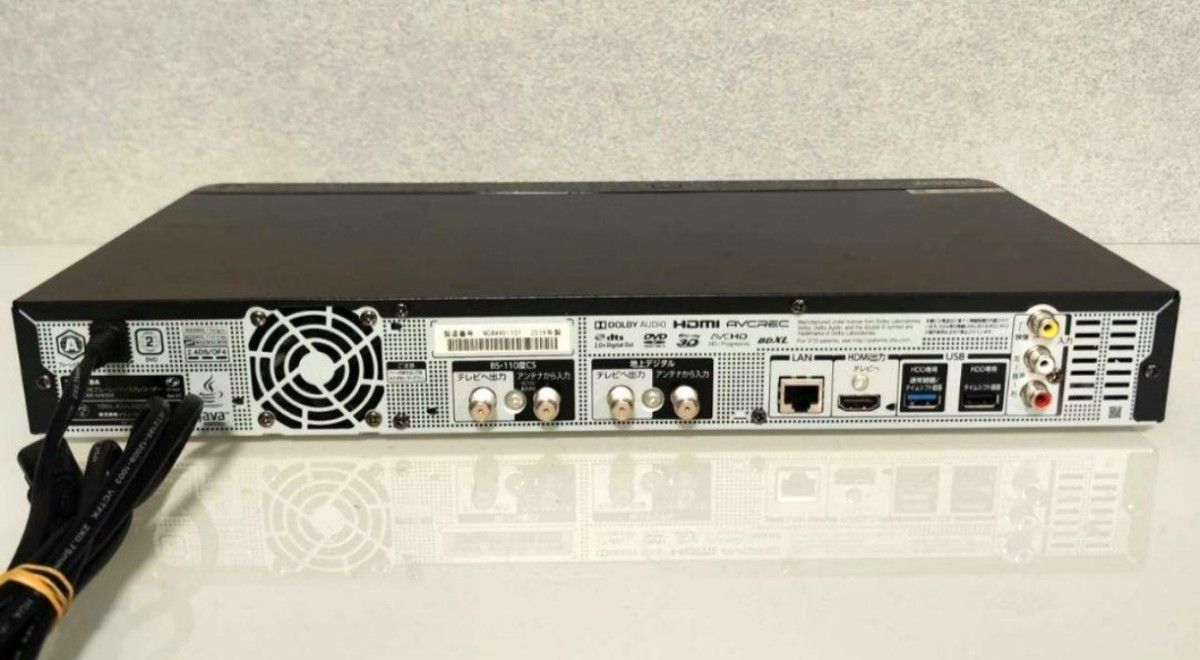 TOSHIBA REGZA レグザブルーレイレコーダー DBR-M4008 4TB HDD 3チューナー搭載 タイムシフトマシン