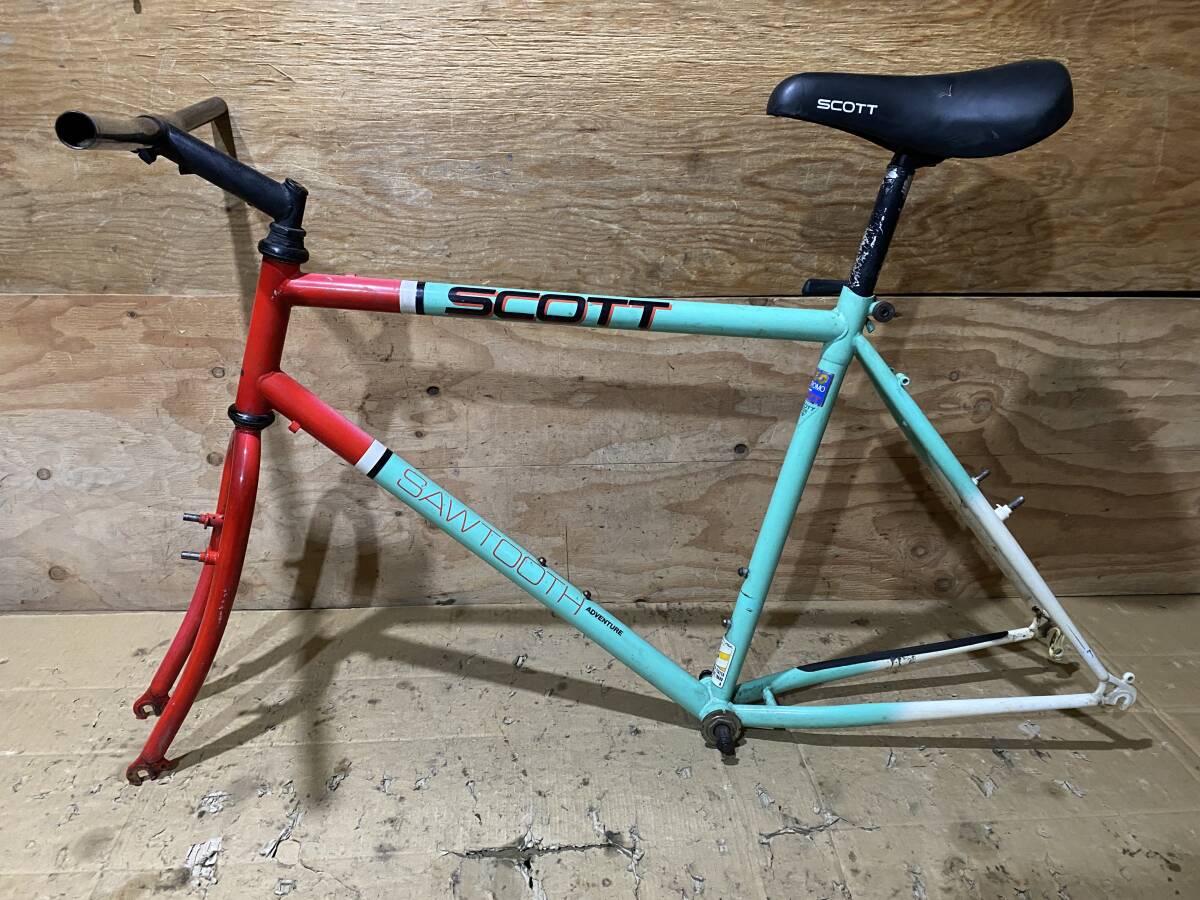 SCOTT SAWTOOTH 26インチ MTB レア クロモリフレーム 中古パーツ OLD MTB ATB VINTAGE MTB ATBの画像10