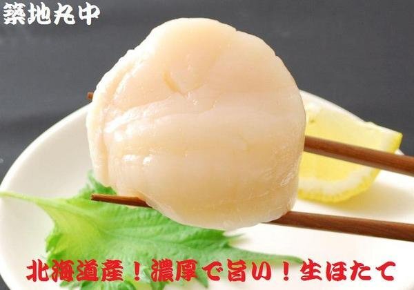 Tsukiji Marunaka Специальная цена! Гребешки (для сашими) 1 кг от Хоккайдо! (Специальная а) Морские гребешки