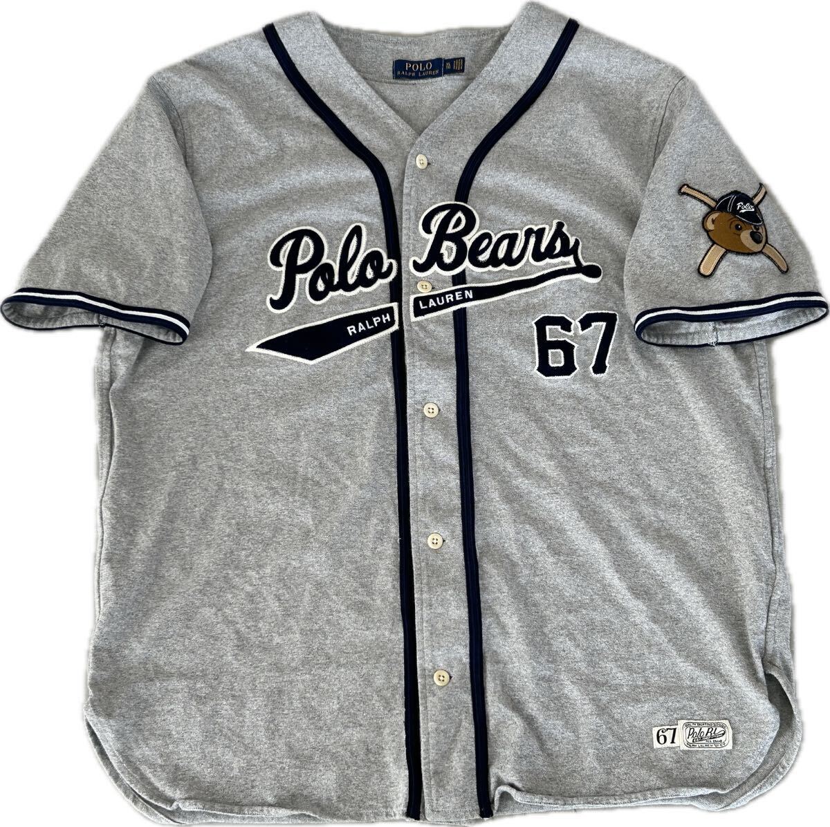 00s Polo Ralph Lauren Bears Baseball Shirt ポロラルフローレン ポロベアズ ベースボール シャツ _画像1