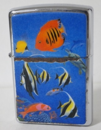 1997年 ZIPPO 南国 熱帯魚 絵柄 90s Vintage 魚 海 海中 ハタタテダイの画像1