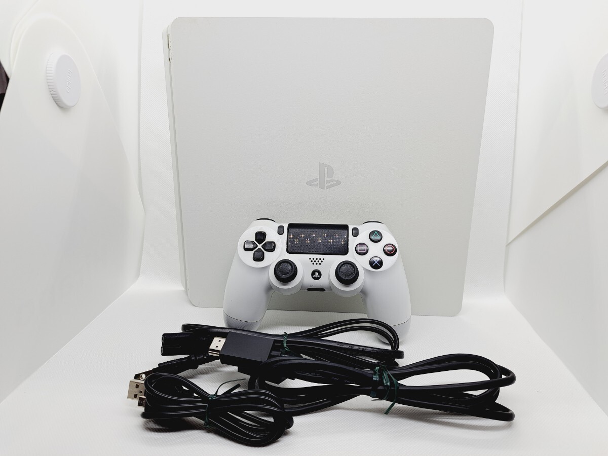 【1円】PS4 本体/ 1TB ホワイト SONY PlayStation4 CUH-2200B 初期化済 プレステ4 の画像1