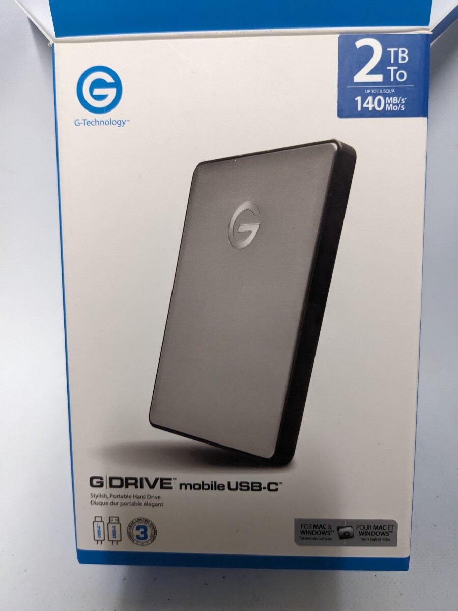 【まとめ売り】0G06072 0G10317-1 2TB Portable G-tech G-Drive 外付けHDD HDD ハードディスクドライブ フォーマット済み 0421-14の画像6