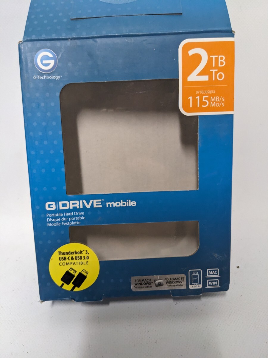 【まとめ売り】0G06072 0G10317-1 2TB Portable G-tech G-Drive 外付けHDD HDD ハードディスクドライブ フォーマット済み 0421-14の画像10