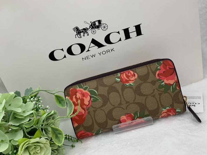 コーチ COACH 長財布 財布 シグネチャー アコーディオン プレゼント