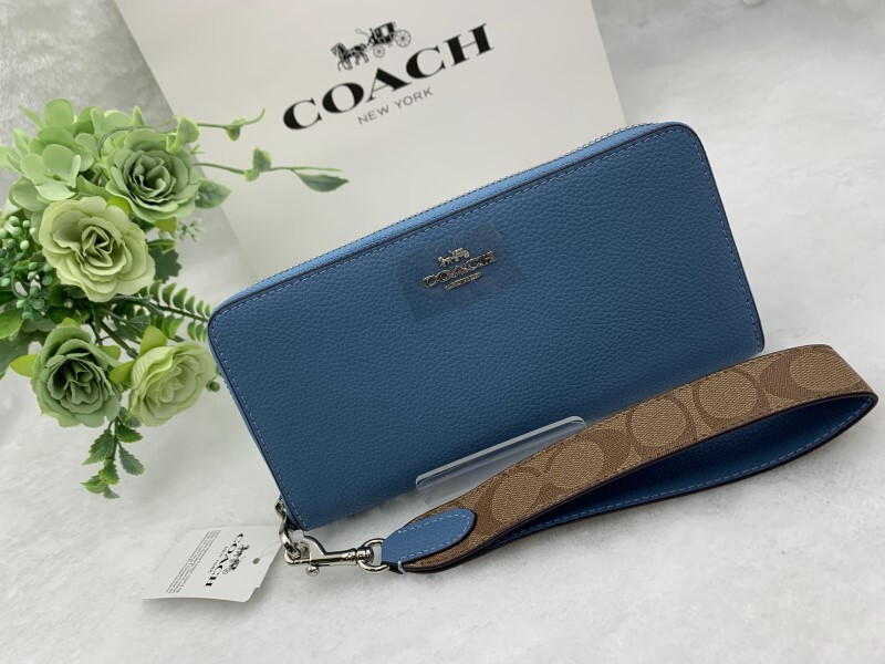 コーチ COACH 長財布 財布 レディース ウォレット ストラップ 新作 大容量 プレゼント 贈り物 新品 未使用 ファッション CK427 A205_画像2