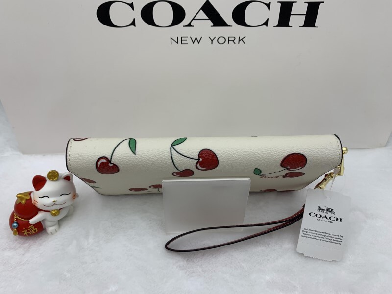 コーチ COACH 長財布 財布 プレゼント ギフト チェリー さくらんぼ ロング ジップ ブランド 誕生日 記念日 ブランド 大容量 CF406 A163の画像7