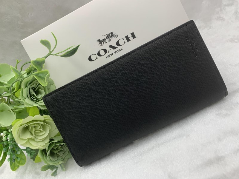 コーチ COACH 長財布 財布 メンズ ブラック黒 シンプル 二つ折り長財布 プレゼント 贈り物 新品 未使用 ファッション F74978 C136_画像2