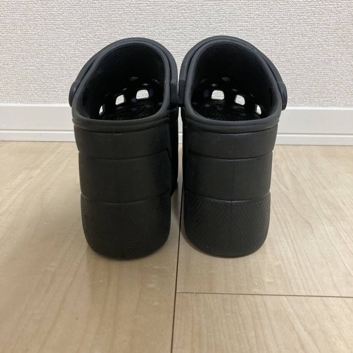 BALENCIAGA バレンシアガ クロックス CROCS ミュール コラボ 厚底 サンダル ブラック_画像3